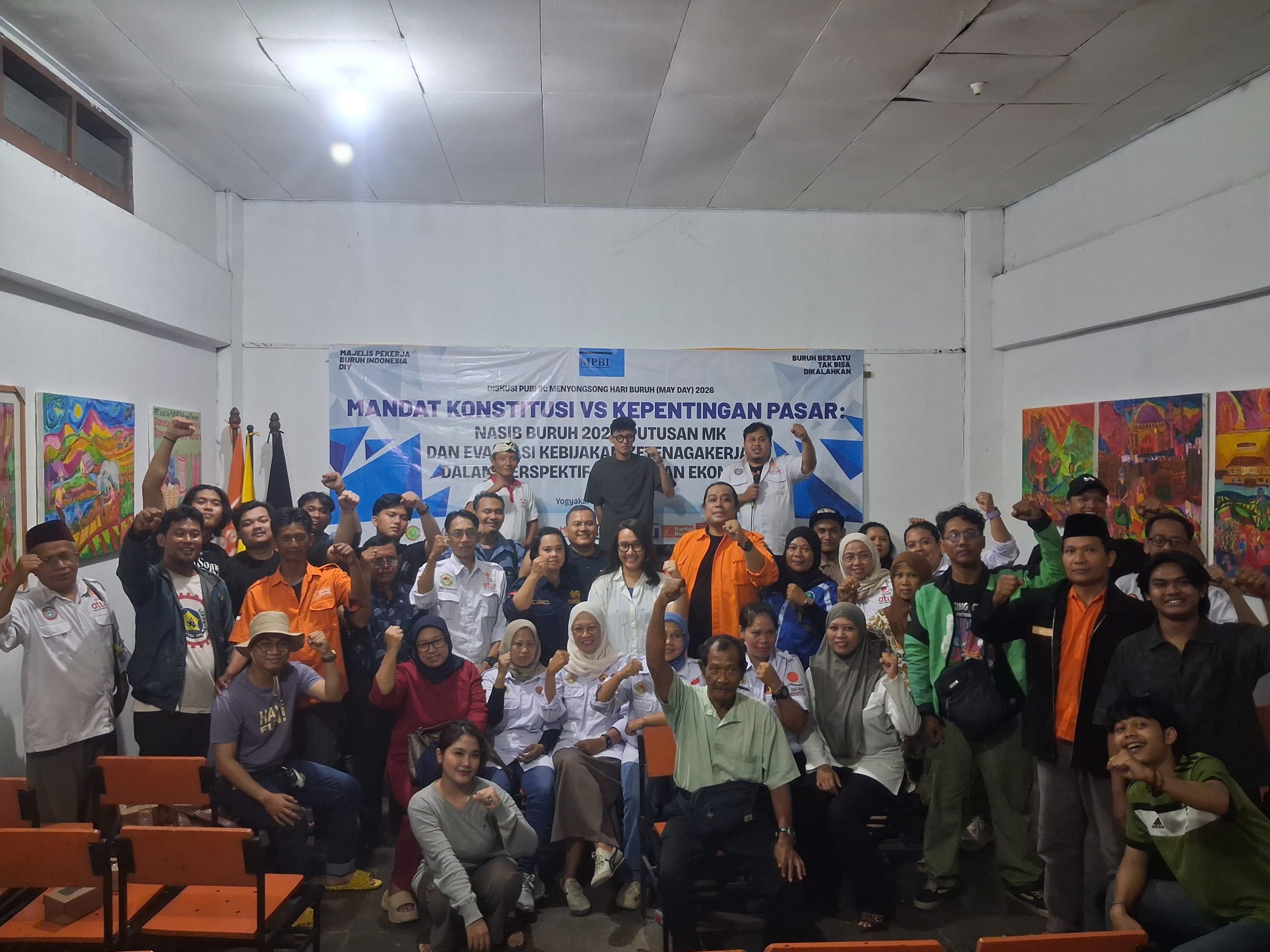 Buruh Yogyakarta Gelar Diskusi Sambut May Day 2026, Soroti “Konflik Mandat Konstitusi dan Kepentingan Pasar” dalam Kebijakan Ketenagakerjaan