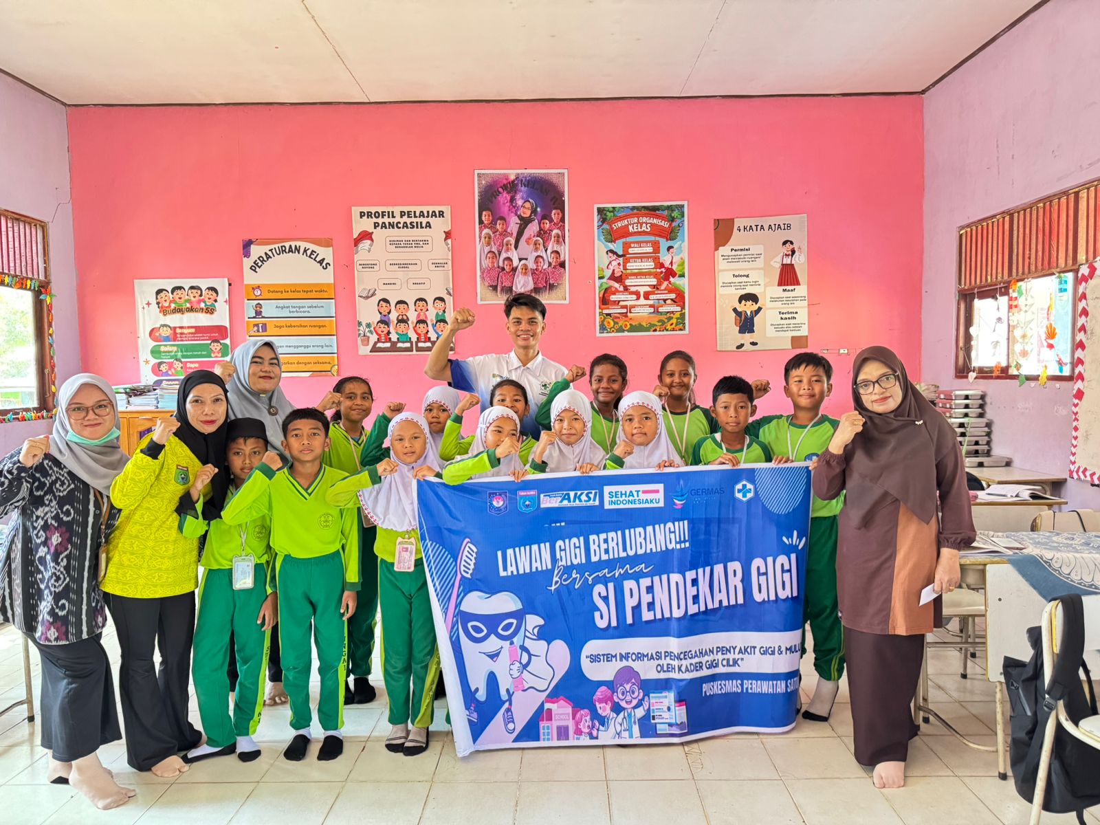 Inovasi Nakes Teladan Puskesmas Satui: “SI PENDEKAR GIGI” Cetak Dokter Gigi Cilik Digital di SDN 7 Sungai Danau