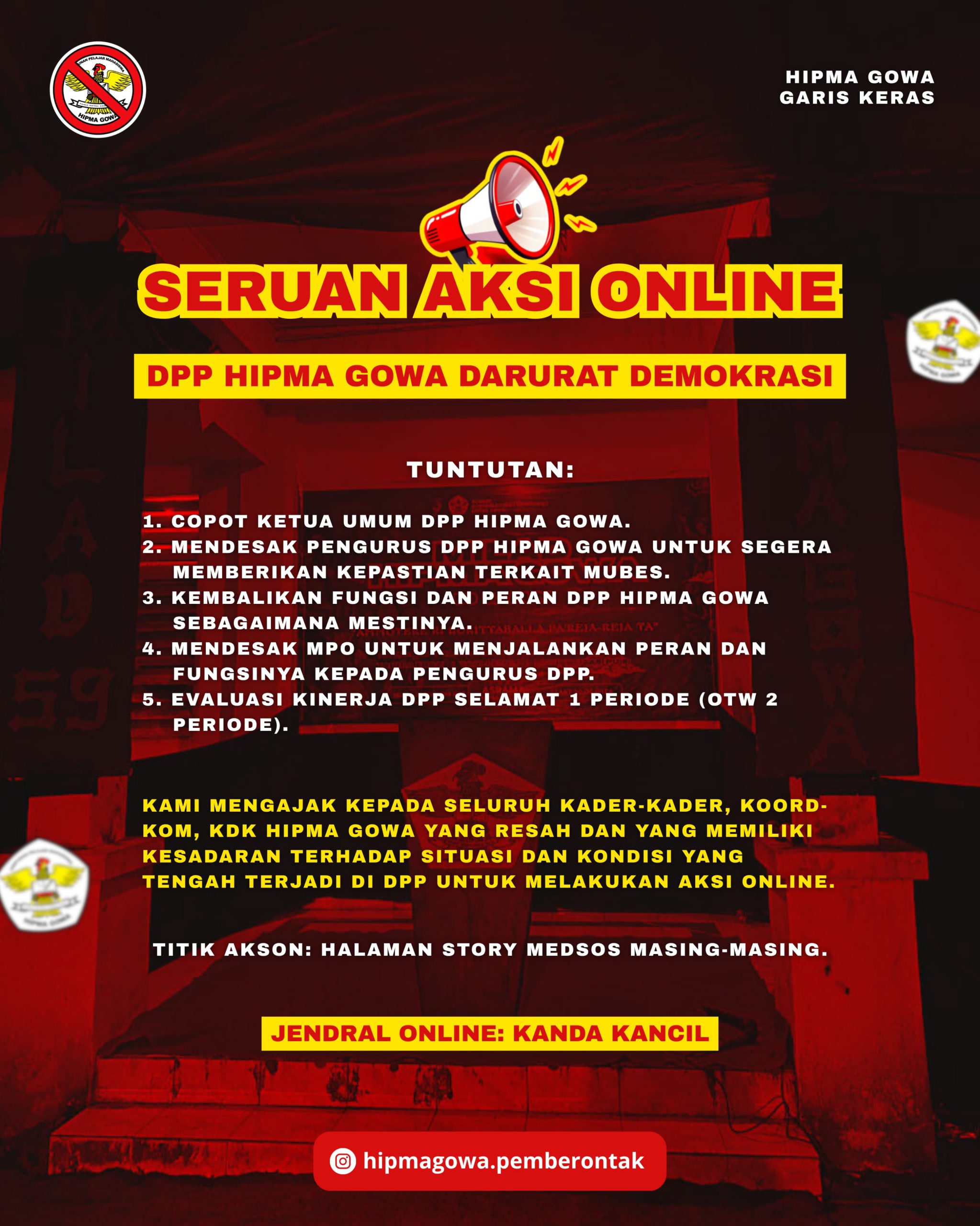 Darurat Demokrasi HIPMA Gowa: Matinya Kesadaran, Matinya Organisasi