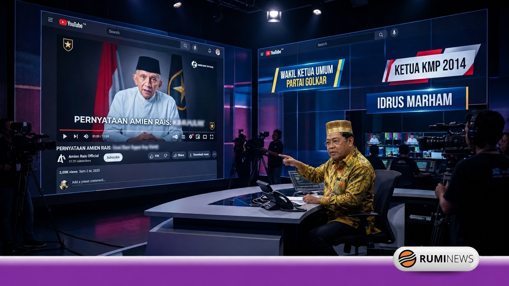 Video Viral Amien Rais Tuai Kritik, Idrus Marham Pertanyakan Etika dan Budaya Tabayyun Politik