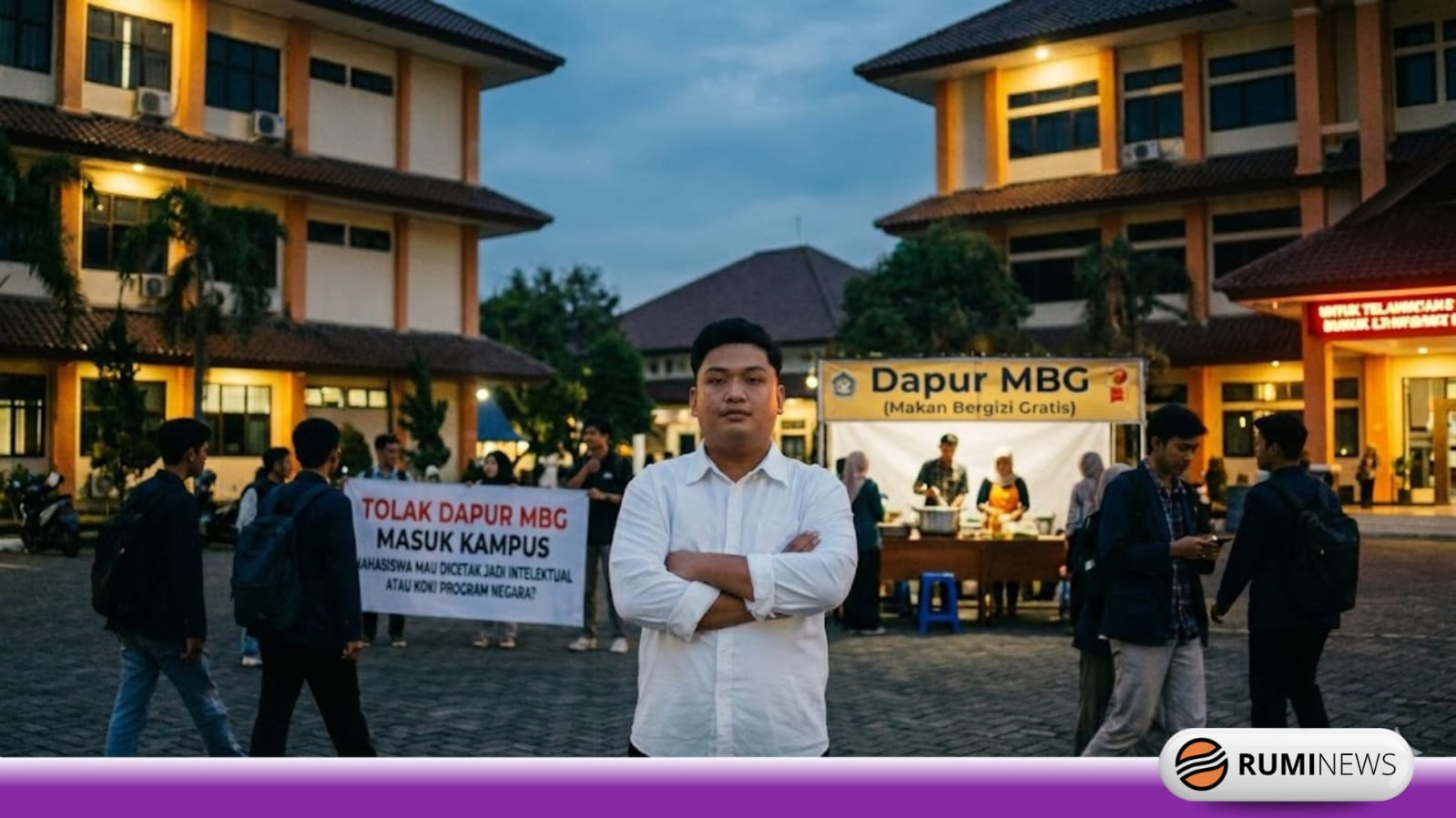 Tolak Dapur MBG Masuk Kampus: Mahasiswa Mau Dicetak Jadi Intelektual atau Koki Program Negara?