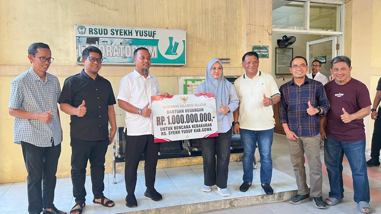 Bupati Gowa Terima Bantuan Percepatan Pemulihan RSUD Syekh Yusuf dari Pemprov Sulsel