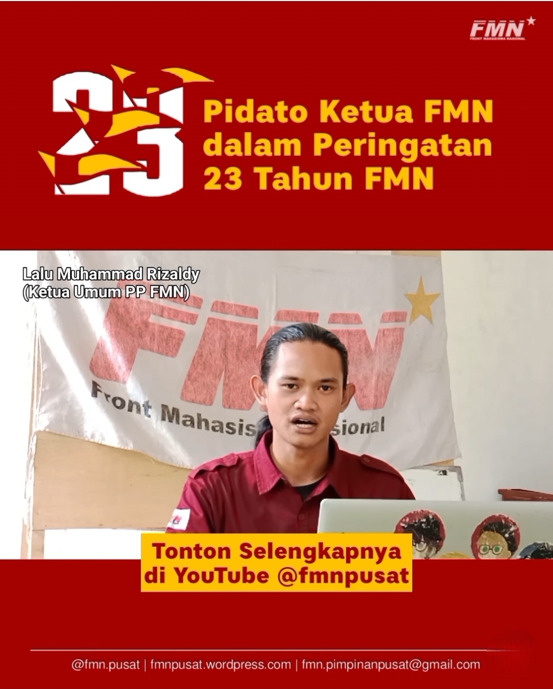 Harlah ke-23 FMN Serukan Konsolidasi Mahasiswa dalam Perlawanan terhadap Imperialisme dan Feodalisme
