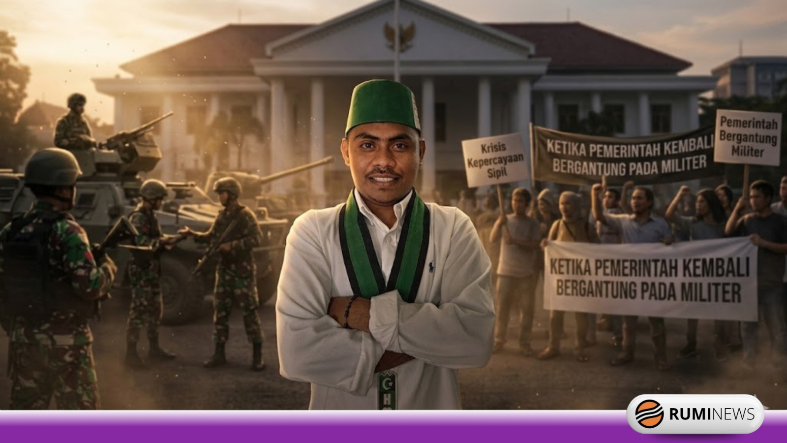 Ketika Pemerintah Kembali Bergantung pada Militer: Krisis Kepercayaan Terhadap Institusi Sipil