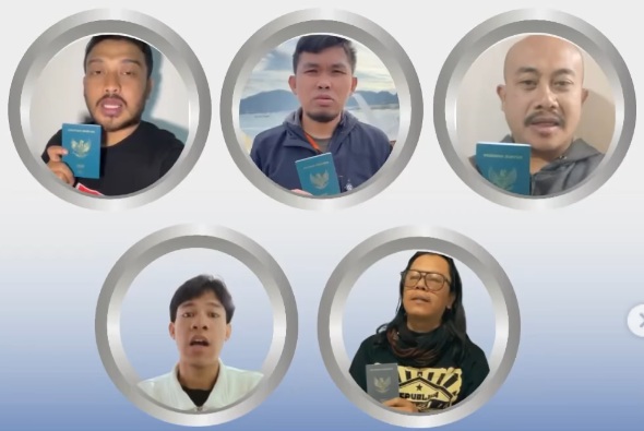Sembilan jurnalis Indonesia yang turut dalam misi kemanusiaan GSF.