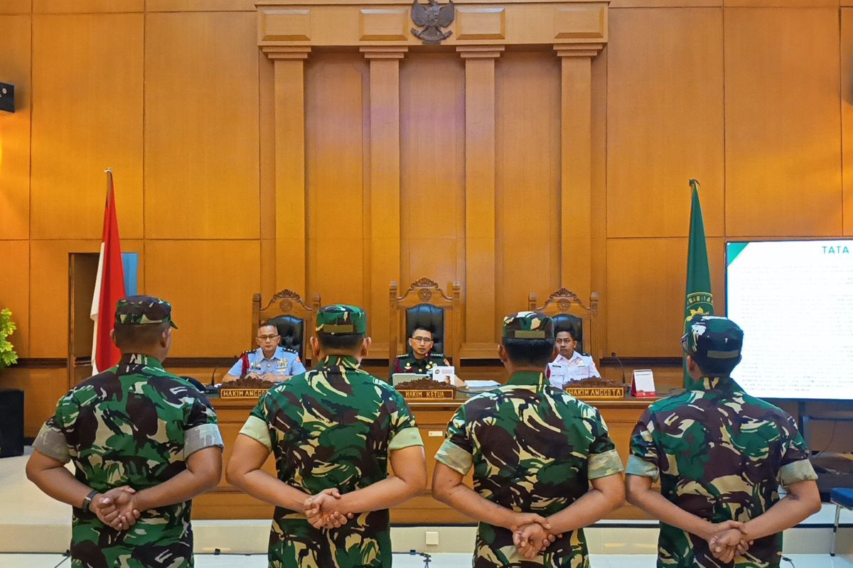 Empat Prajurit BAIS TNI Penyiram Air Keras terhadap Andrie Yunus Divonis 2,5 Tahun Penjara