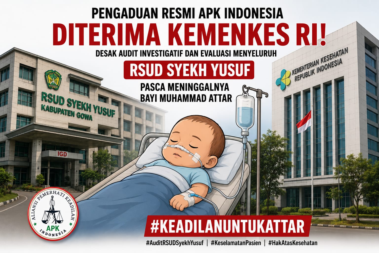 Pengaduan Resmi Diterima Kemenkes, APK Indonesia Minta Evaluasi Menyeluruh RSUD Syekh Yusuf