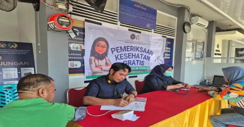Lapas Takalar Gelar Pemeriksaan Kesehatan Gratis, Wujudkan Pelayanan Humanis dan Budaya Hidup Sehat