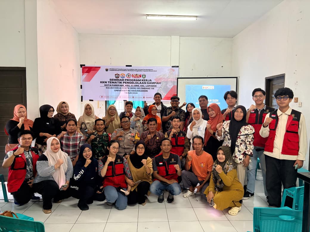 Seminar Proker Mahasiswa KKN-T 116 UNHAS Perkuat Pengelolaan Sampah di Kelurahan Lapadde