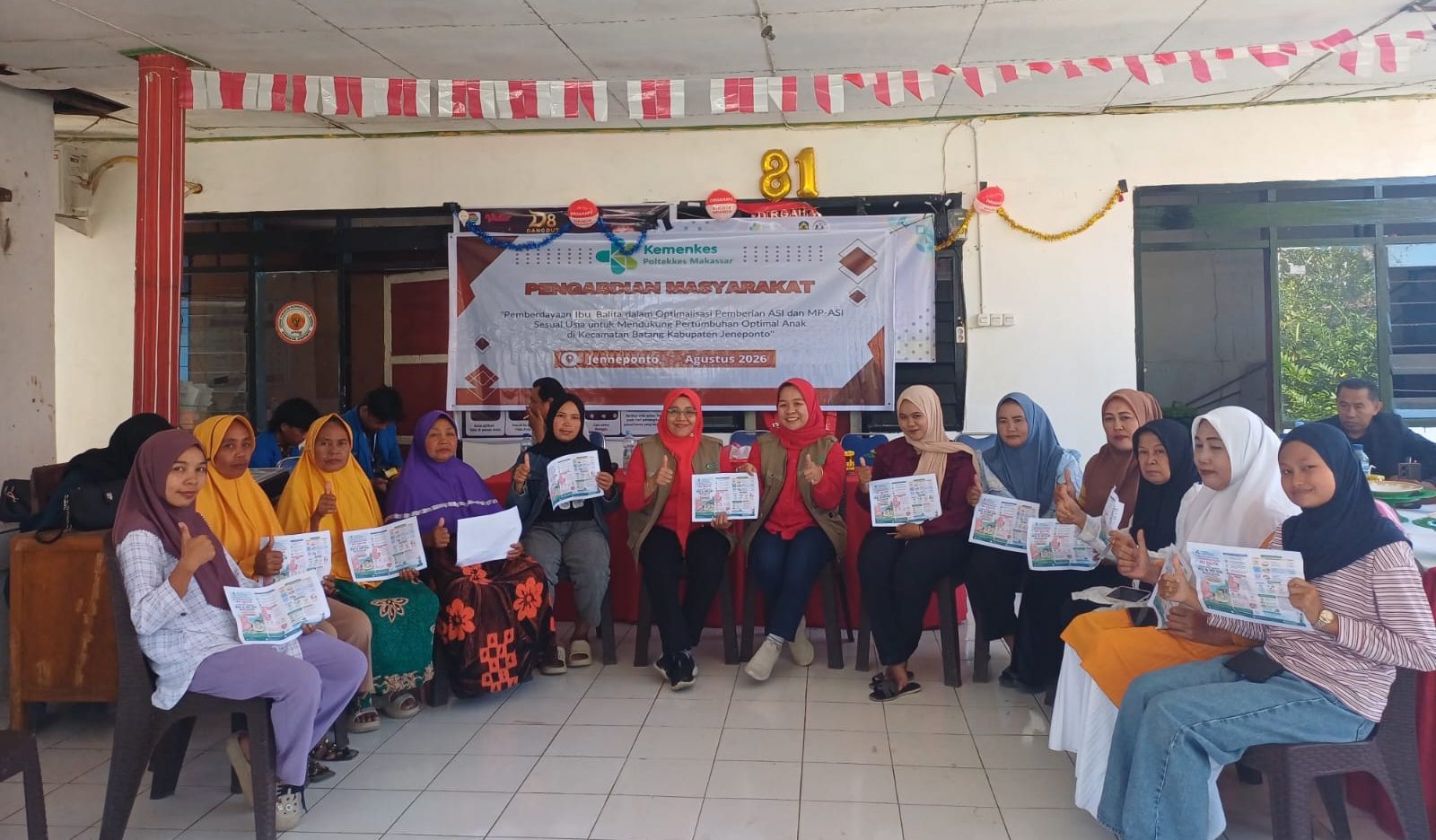 Dosen Kebidanan Poltekkes Makassar Berdayakan Ibu Balita di Jeneponto, Dorong Optimalisasi ASI dan MP-ASI