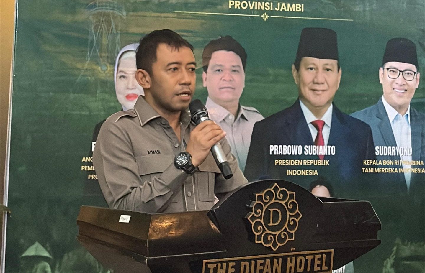 Tutup Rakerwil I DPW TMI Provinsi Jambi, Aiman Adnan WAKETUM DPN Tani Merdeka Indonesia Siap Kawal Hasil Rekomendasi ke Pemerintah Pusat