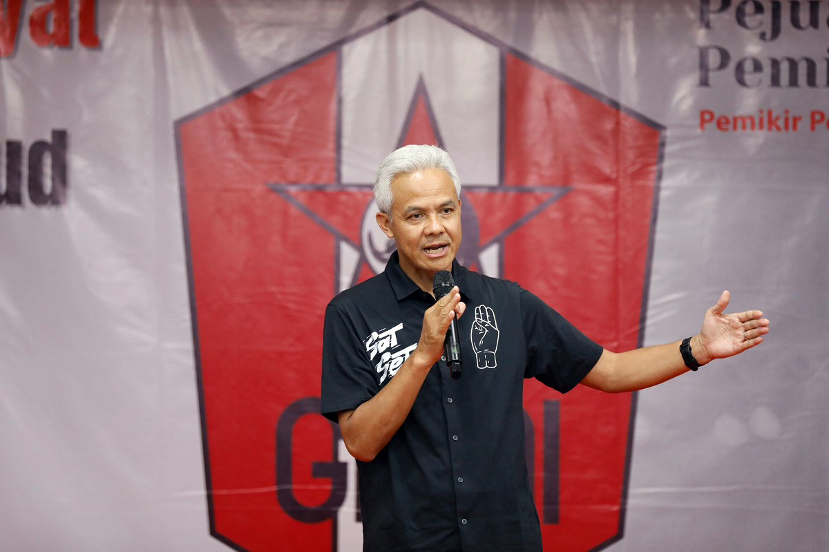 Ganjar mengatakan, kegiatan refleksi kebangsaan ini didasari kegelisahan dalam proses demokrasi. Bersama alumni dan aktivis GMNI, Ganjar melalukan diskusi panjang soal demokrasi. FILE/Telegraf