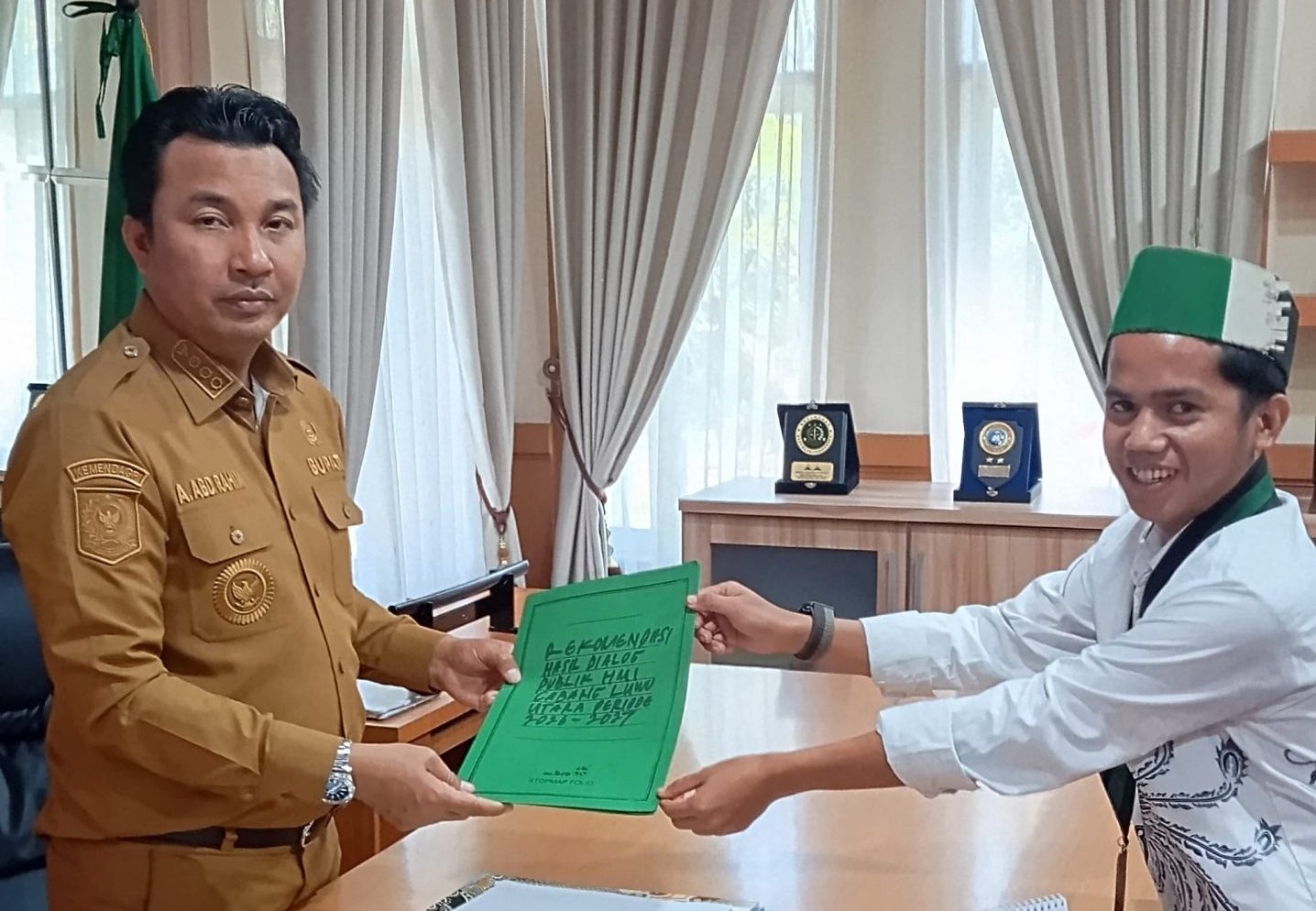 HMI Cabang Luwu Utara Serahkan Rekomendasi Dialog Publik kepada Bupati, Dorong Penguatan Kajian Pembentukan Provinsi Luwu Raya