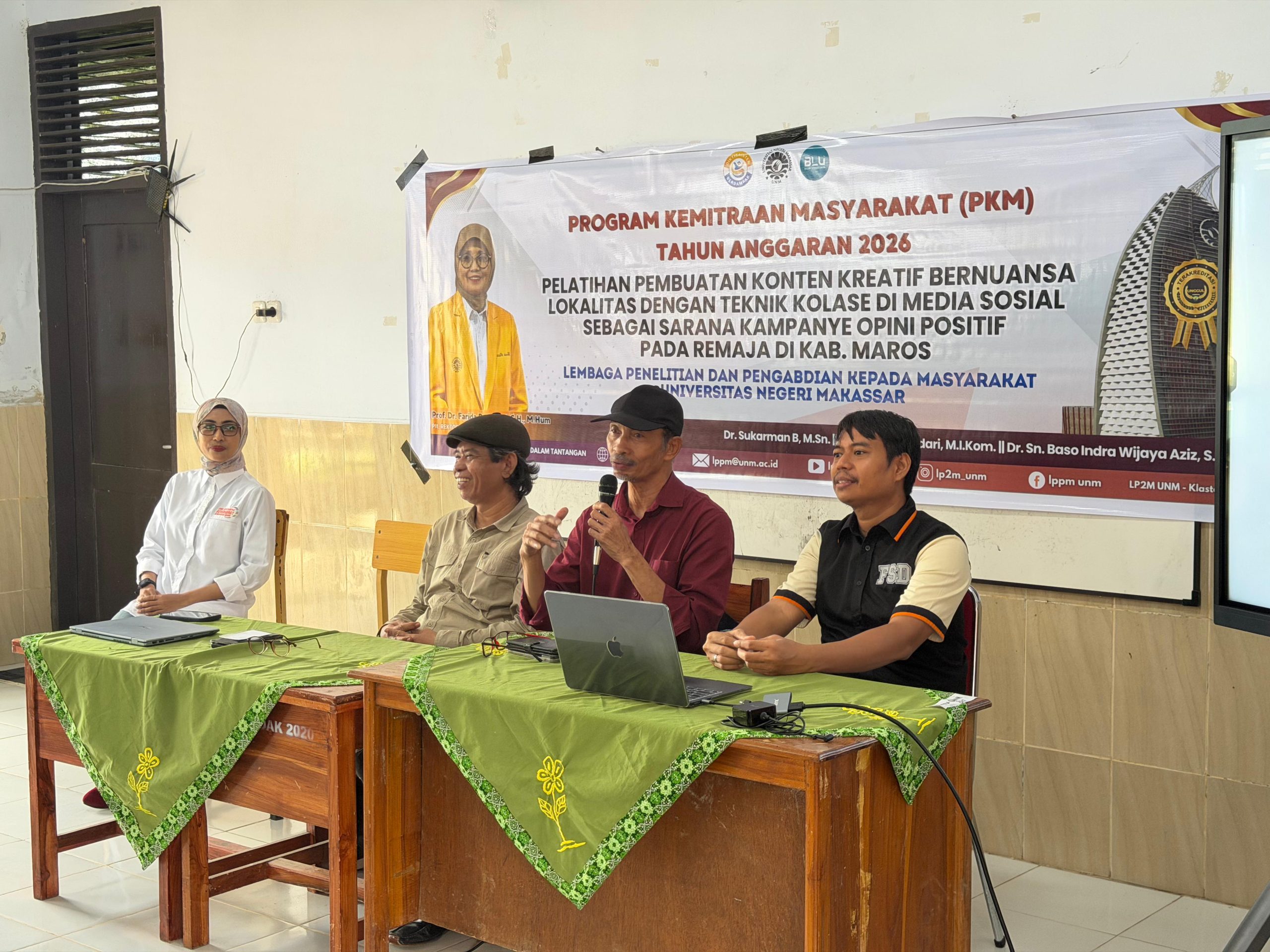 Dosen FSD UNM Ajak Remaja Bontoa Lawan Hoaks dan Ujaran Kebencian dengan Konten Digital Positif dan Kearifan Lokal