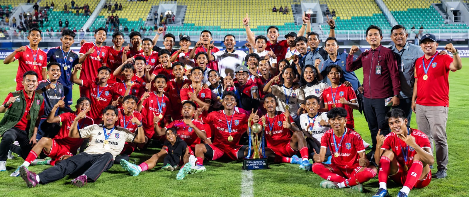 Bone Beramal FC Juara Piala Gubernur Sulsel 2026, Taklukkan Sidrap United Lewat Adu Penalti