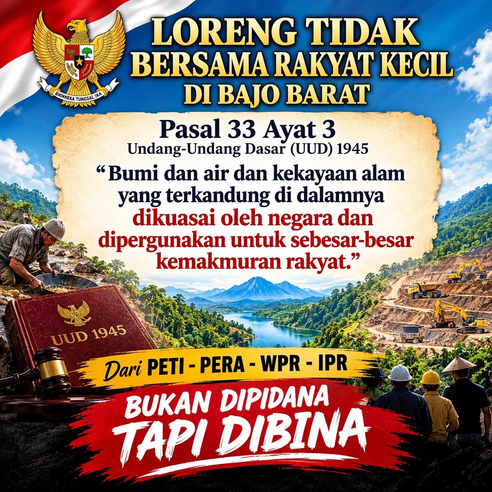 TOLAK PENERTIBAN SEPIHAK DI LUWU OLEH KORAMIL BELOPA BELAJAR DARI KASUS SOLOK & MEDAN, PENERTIBAN PETI HARUS SAH & BERKEADILAN