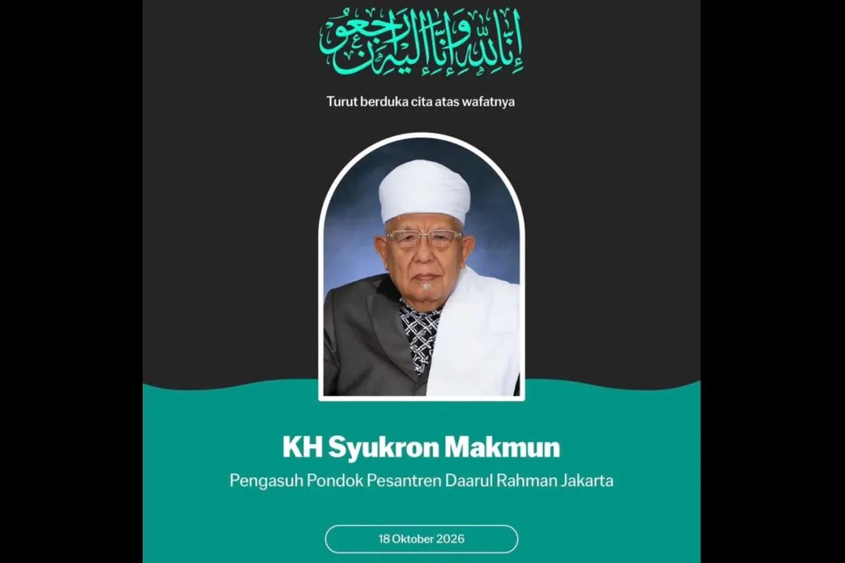 Pendiri Ponpes Daarul Rahman Jakarta, KH Syukron Ma’mun Wafat