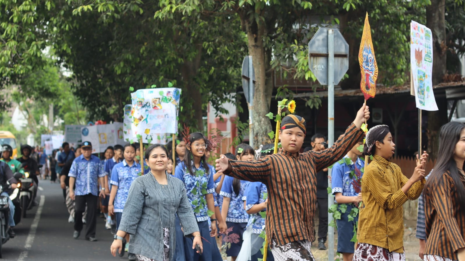 Peringati HUT ke-270 Kota Yogyakarta, SMP Budya Wacana Adakan Karnaval Keliling Wilayah Gondokusuman