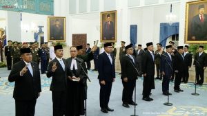 Prabowo Lantik Sembilan Pejabat dalam Reshuffle Kabinet Kedelapan